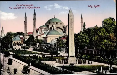 Ak Constantinople Konstantinopel Istanbul Türkei, Ste Sophie et l Hippodrame