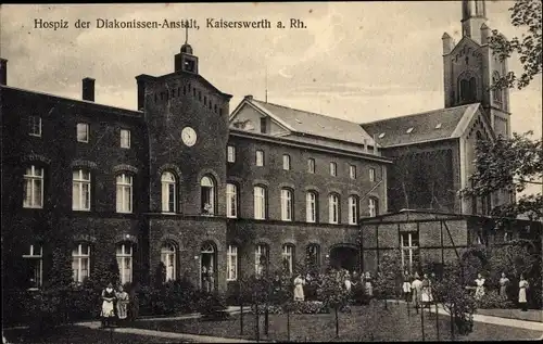 Ak Kaiserswerth Düsseldorf am Rhein, Hospiz der Diakonissenanstalt