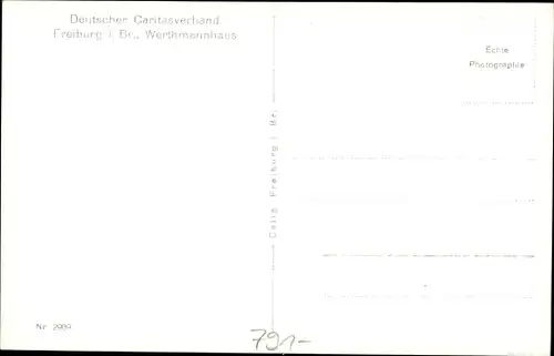 Ak Freiburg im Breisgau, Werthmannshaus