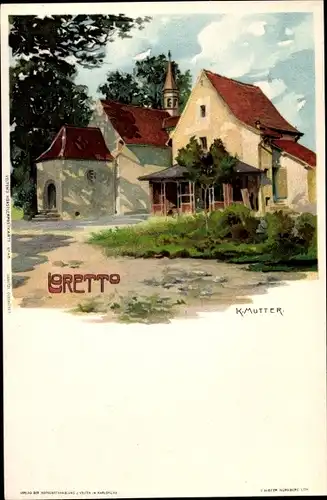 Künstler Litho Mutter, K., Freiburg im Breisgau Baden Württemberg, Loretto Krankenhaus