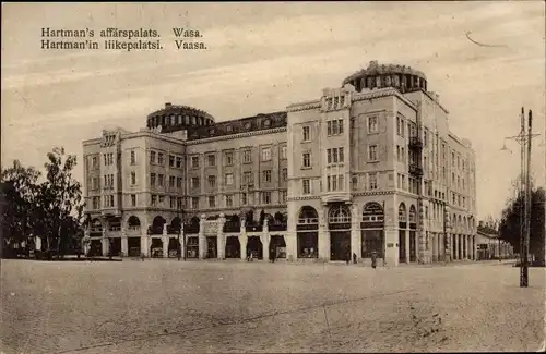 Ak Vaasa Wasa Finnland, Hartman's affärspalats, Regierungsgebäude