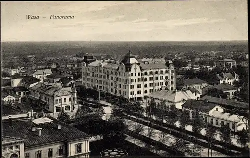 Ak Vaasa Wasa Finnland, Panorama der Stadt