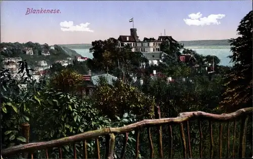 Ak Hamburg Altona Blankenese, Süllberg, Panorama