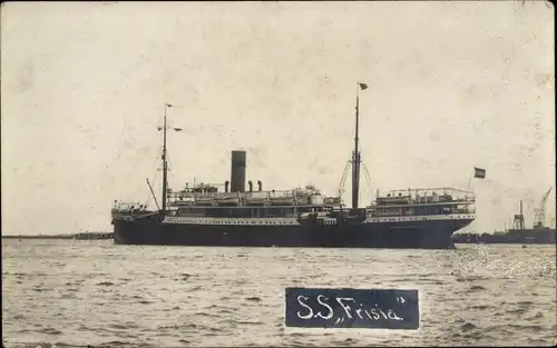 Foto Ak Passagierdampfer SS Frisia