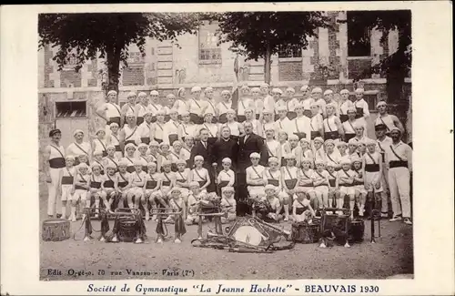 Ak Beauvais Oise, Société de Gymnastique La Jeanne Hachette, 1930