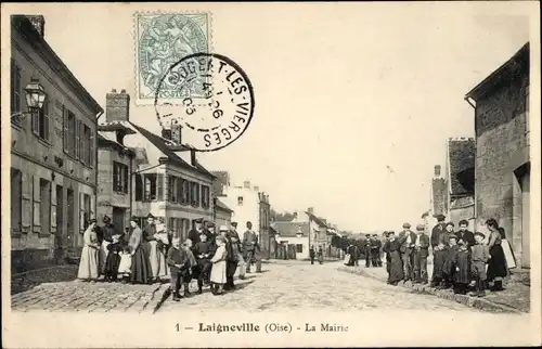 Ak Laigneville Oise, La Mairie