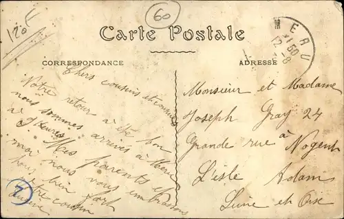 Ak Méru Oise, Rue de Beaumont