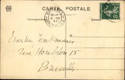 Ak Contrexéville Vosges, Le Boulevard, Wohnhäuser