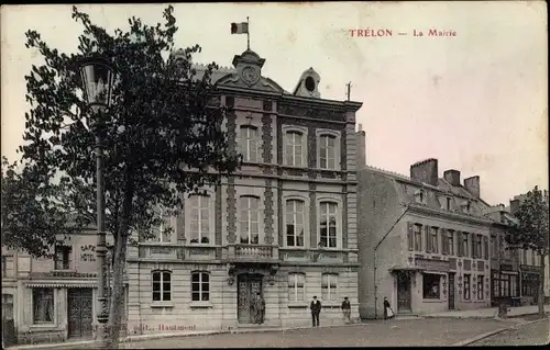 Ak Trelon Nord, La Mairie, Rathaus