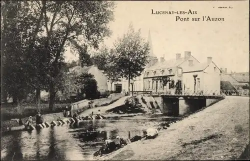 Ak Lucenay lès Aix Nièvre, Pont sur l'Auzon