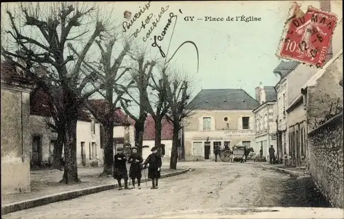 Ak Gy Somme, Place de l'Église