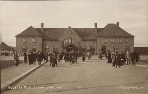 Ak Höganäs Schweden, Nya Järnvägstationen