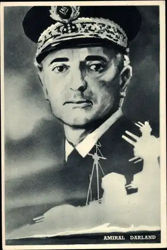 Ak François Darlan, Französischer Admiral, Portrait