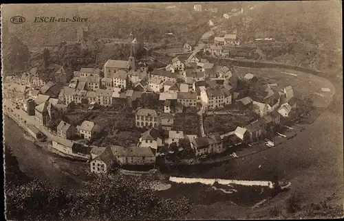 Ak Esch sur Sure Esch an der Sauer Luxemburg, Panorama