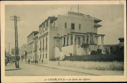 Ak Casablanca Marokko, Le Cercle des Officiers