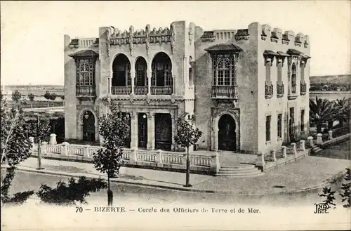 Ak Bizerte Tunesien, Cercle des Officiers de Terre et de Mer