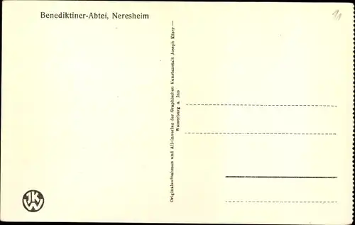 Ak Neresheim in Württemberg, Benediktiner Abtei, Klosterpforte