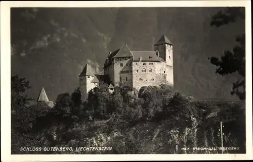 Ak Vaduz Liechtenstein, Schloss Gutenberg