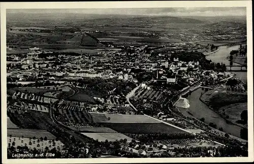 Ak Litoměřice Leitmeritz Region Aussig, Panorama
