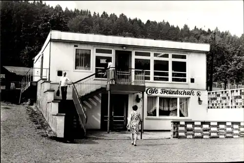 Ak Engelsbach Leinatal Thüringen, Cafe Freundschaft