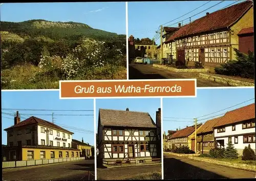 Ak Wutha Farnroda in Thüringen, Hörselberge, Hauptstraße, Klubhaus A. Rudloff, Fachwerkhaus