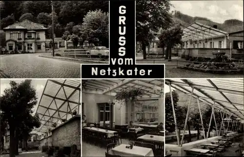 Ak Ilfeld Harztor Thüringen, Pension Netzkater, Innen und Außen