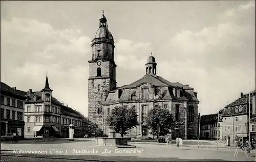 Ak Waltershausen Thüringen, Stadtkirche Zur Gotteshilfe