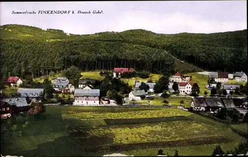 Ak Polesí Rynoltice Finkendorf Region Reichenberg, Gesamtansicht