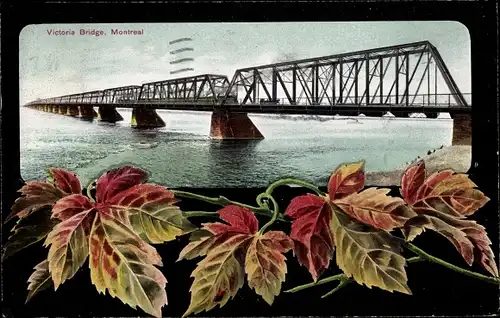 Ak Montreal Québec Kanada, Victoria Bridge
