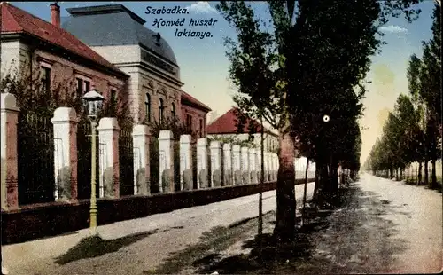 Ak Szabadka Subotica Serbien, Honvéd huszár laktanya