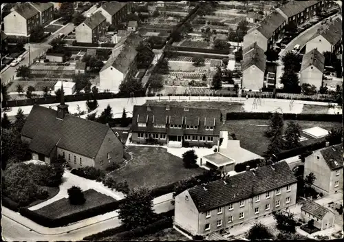 Ak Frelenberg Übach Palenberg Nordrhein Westfalen, Stadtansicht, Luftaufnahme