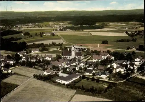 Ak Jägerwirth Fürstenzell in Niederbayern, Luftaufnahme