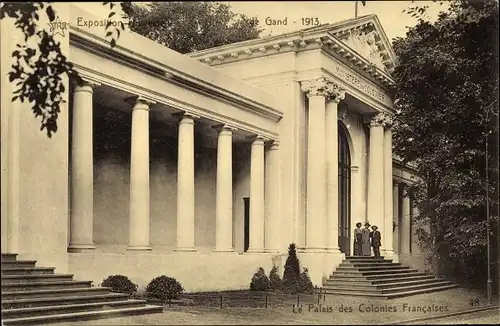 Ak Gand Gent Ostflandern, Weltausstellung 1913, Palais des Colonies Francaises