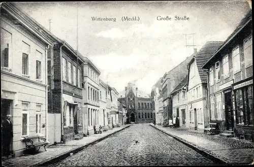 Ak Wittenburg in Mecklenburg, Große Straße