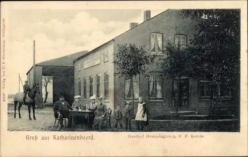 Ak Katharinenheerd Halbinsel Eiderstedt in Nordfriesland, Gasthof Hemminghörn