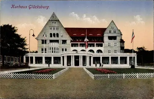 Ak Glücksburg an der Ostsee, Kurhaus, Außenansicht