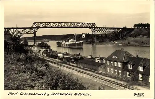 Ak Holtenau Kiel in Schleswig Holstein, Nord Ostsee Kanal u. Hochbrücke