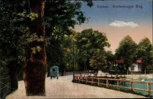 Ak Itzehoe in Holstein, Breitenburger Weg