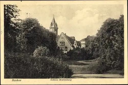 Ak Itzehoe in Holstein, Schloss Breitenburg, Teilansicht