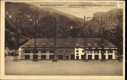 Ak Kochel am See im Kreis Bad Tölz Wolfratshausen, Walchenseewerk