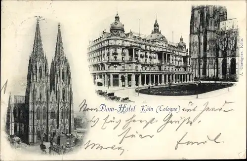 Ak Köln am Rhein, Dom, Hotel
