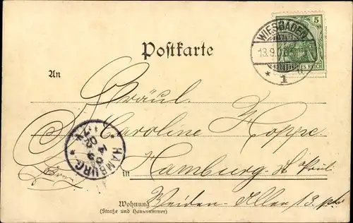 Ak Wiesbaden in Hessen, Nerothal I.