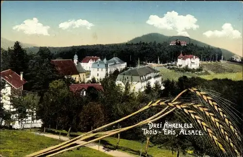 Ak Trois Épis Drei Ähren Elsass Haut Rhin, Teilansicht
