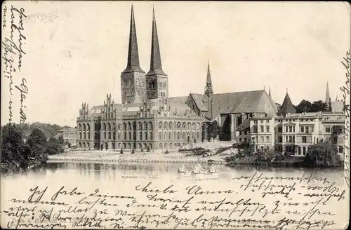 Ak Hansestadt Lübeck, Dom und Museum
