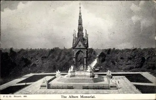Ak Kensington London England, The Albert Memorial