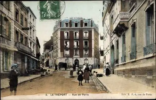 Ak Le Tréport Seine Maritime, Rue de Paris