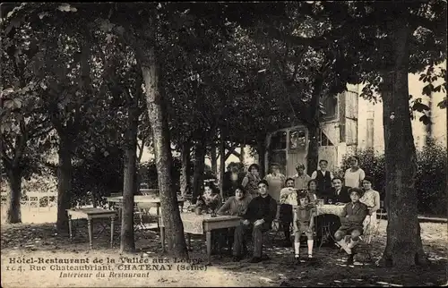 Ak Châtenay sur Seine Seine et Marne, Hotel-Restaurant de la Vallee aux Loups
