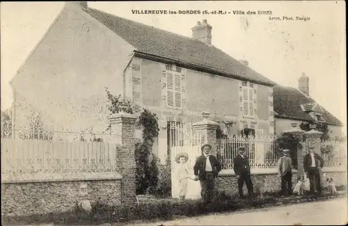 Ak Villeneuve les Bordes Seine-et-Marne, Villa des Roses