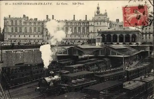 Ak Saint Germain en Laye Yvelines, La Gare
