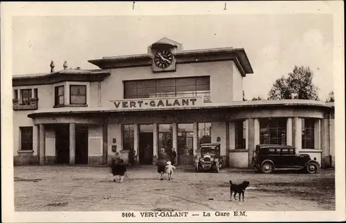 Ak Vert Galant Seine Saint Denis, La Gare